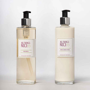 Peony & Blush Suede Hand Wash & Lotion Gift Set